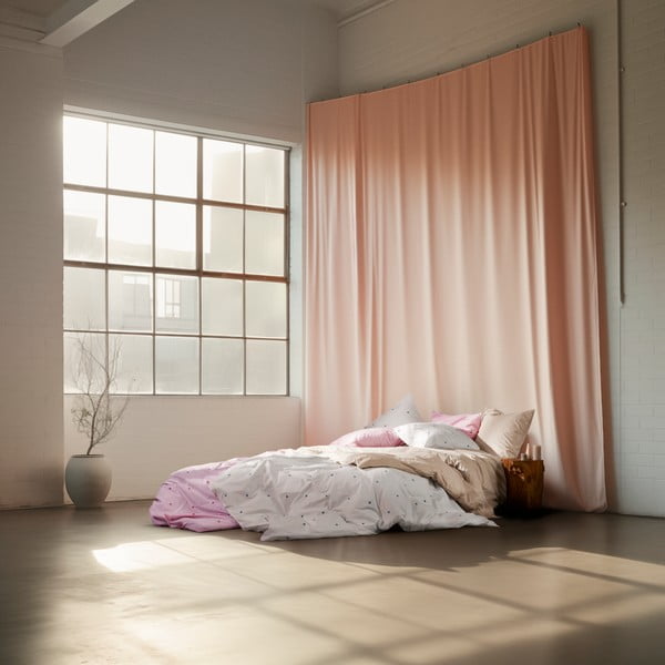 Valge perkal-puuvillast voodipesu üheinimesevoodile 140x200 cm Daisy - JUNA-image-4