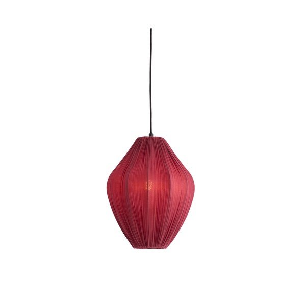 Burgundia värvi ripplamp tekstiilvarjuga, ø 12 cm Verita - Light & Living-image-2