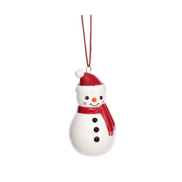 Kivikeraamikast jõulukaunistus Snowman - Sass & Belle