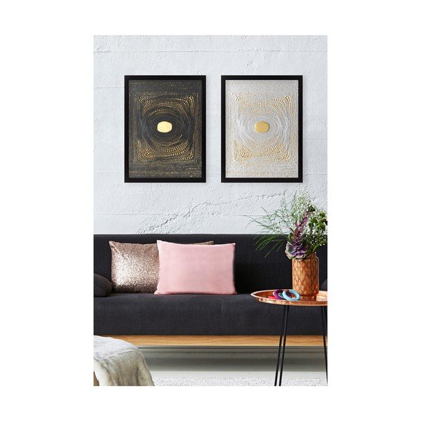 2 maalist koosnev komplekt Center Golden - Tablo Center-image-1