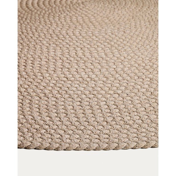 Kreemikas ümmargune sise- ja õuevaip ø 200 cm Despas - Kave Home-image-4