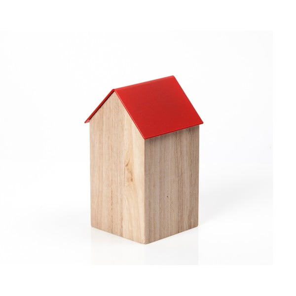 Červený úložný box House Medium