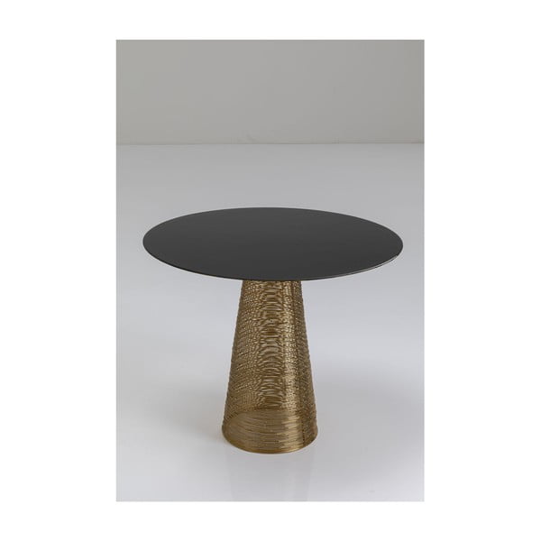 Černý kovový odkládací stolek Kare Design Charme, ⌀ 50 cm