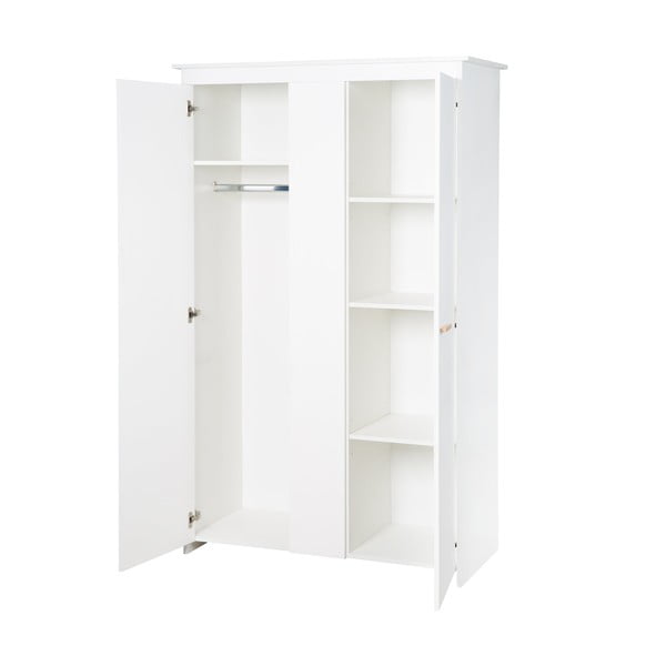 Valge laste riidekapp 119x190x52 cm Anton - Roba-image-4