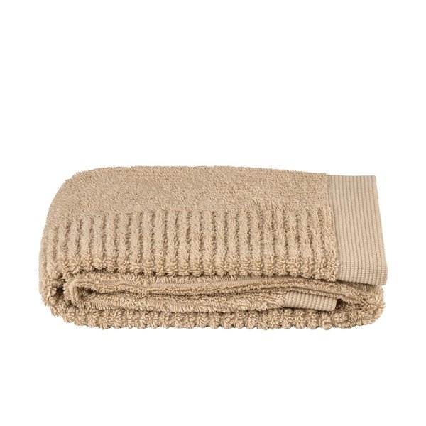 Beež frotee puuvillane rätik 50x100 cm Classic - Zone