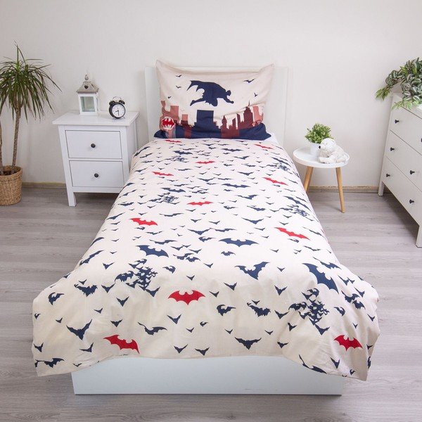 Puuvillane laste voodipesu üheinimesevoodile 140x200 cm Batman "Gotham's Knight" - Jerry Fabrics-image-2