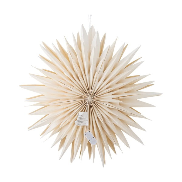 Valge rippvalgusti ø 50 cm Elijas - Bloomingville-image-3