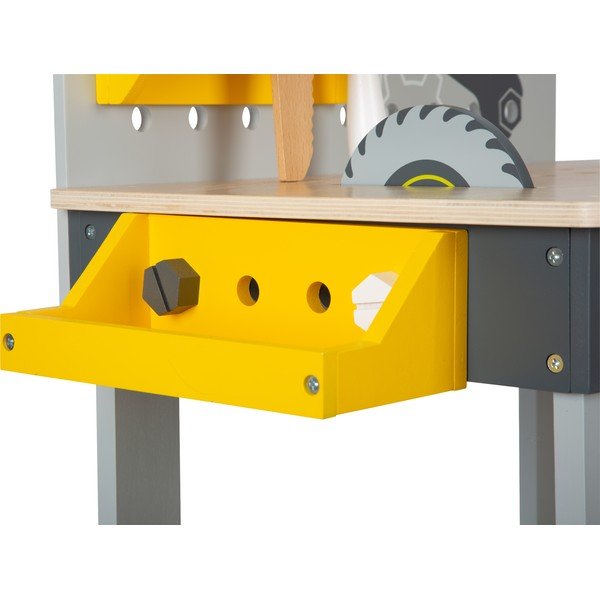 Laste puidust töölaud koos tööriistadega Miniwob - Legler-image-4