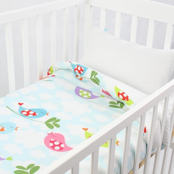 Laste puuvillane padi ja padi , 100 x 120 cm Little Birds - Mr. Fox-image-1