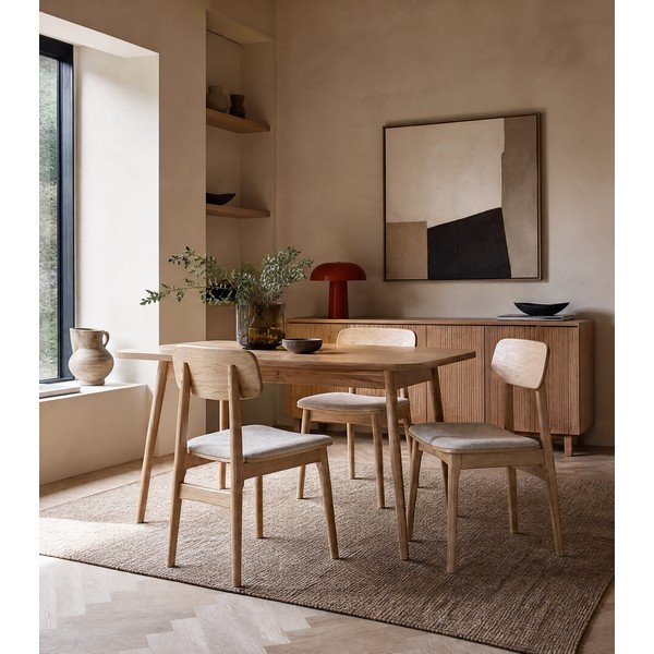 Beeži kattega söögitool Livo - Unique Furniture-image-1