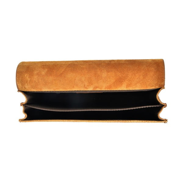 Konjaki pruunist nahast keti käekott - Carla Ferreri-image-3