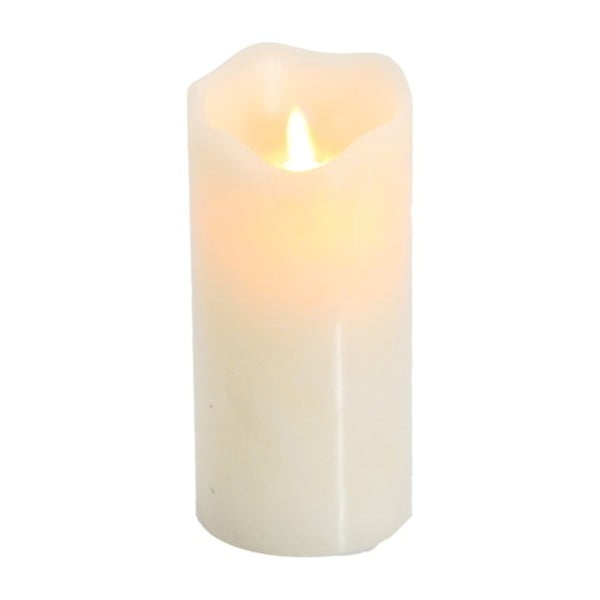 LED svítící dekorace Vorsteen Candle Cream, 16 cm