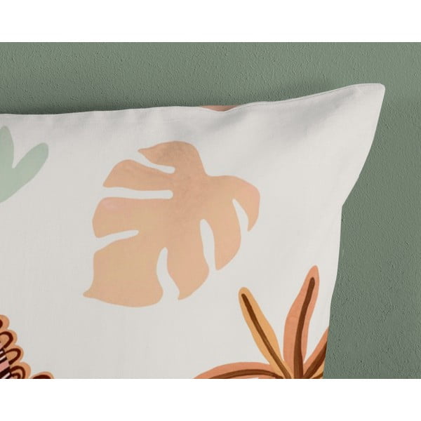 Pruun-beež puuvillane laste voodipesu võrevoodile 100x135 cm Dino - Good Morning-image-3