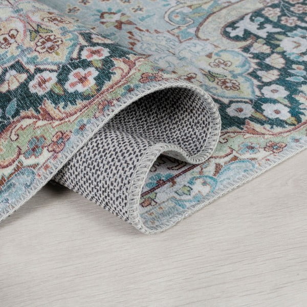 Türkiissinine pestav vaip 80x150 cm FOLD Colby - Flair Rugs-image-1