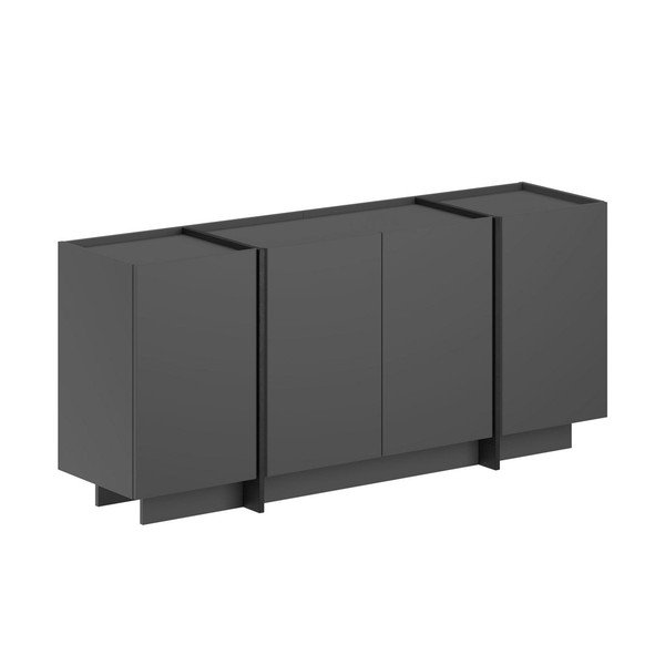 Antratsiitvärvi kummut kaabliavaga 180x80x45 cm Dorma - Kalune Design