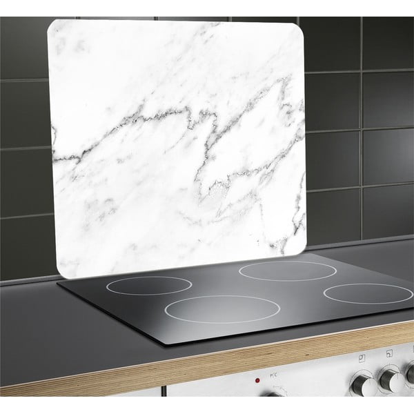 Karastatud klaasist pliidiäärse seina kate 50x56 cm Marble - Wenko-image-4