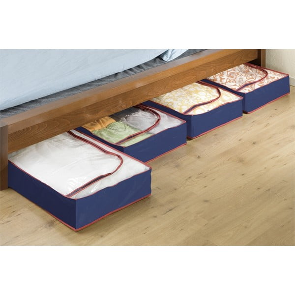 Kangast hoiukastid voodi alla, 4 tk komplektis - Maximex-image-1