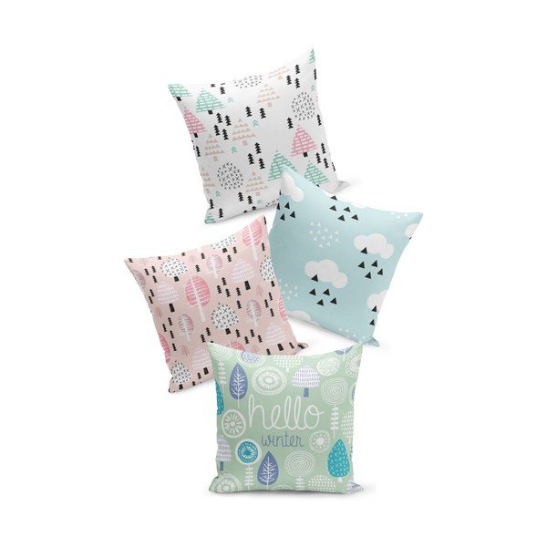 4 dekoratiivse padjakoti komplekt Kids Nature, 43 x 43 cm - Kate Louise-image-1