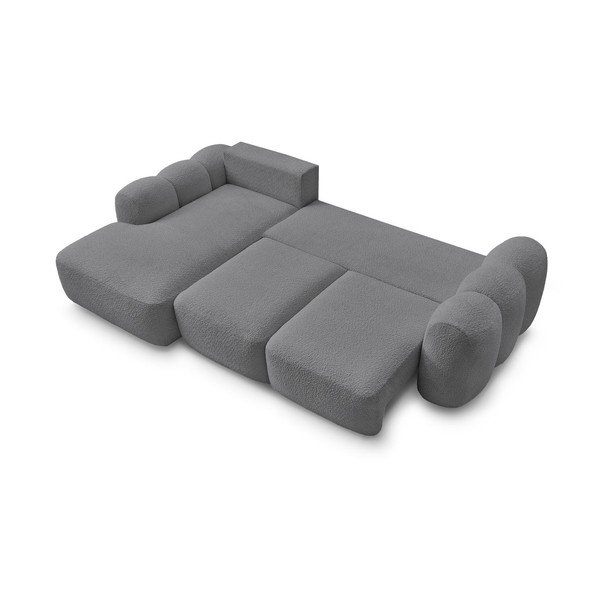 Hall diivanvoodi/panipaigaga nurgadiivan buklee kangast (vasak nurk/diivanvoodiga) Montaigne - Bobochic Paris-image-4