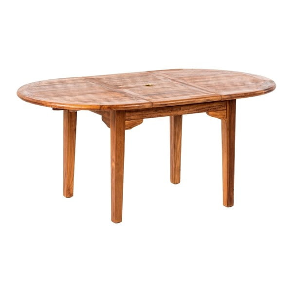 Rozkládací zahradní stůl z teakového dřeva Massive Home Rosaline, délka 130 cm