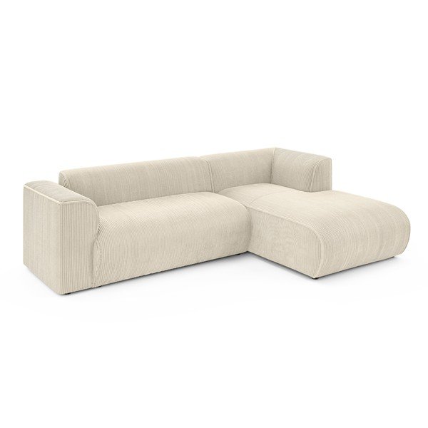 Beež velvetist nurgadiivan (parem nurk) Merid - Ropez-image-2