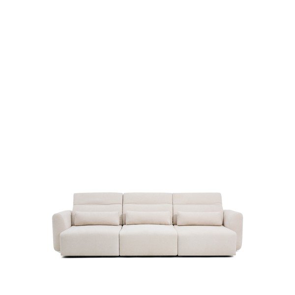 Beež šenillist diivanvoodi 335 cm Lares - Kave Home-image-2