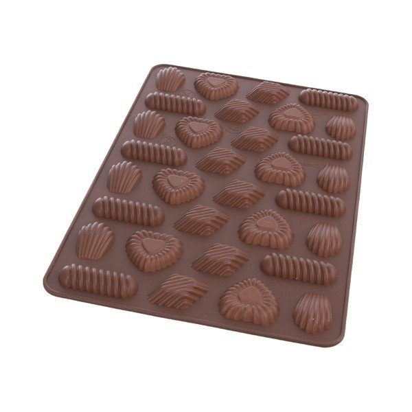 Hnědá silikonová forma Orion Candy, 31 x 21 cm