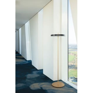 Antratsiitne LED dimmerdatav põrandavalgusti metallist lambivarjuga (kõrgus 151 cm) Asteria Floor - UMAGE