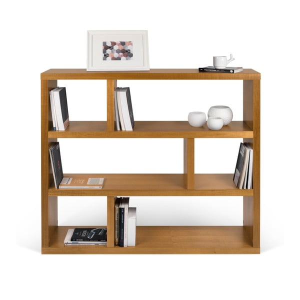 Raamaturiiul eksootilisest puidust 120x105 cm Dublin - TemaHome-image-1