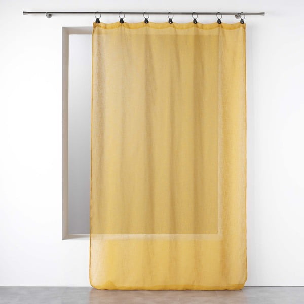 Kollane voile kardin 140x240 cm Linka - douceur d'intérieur