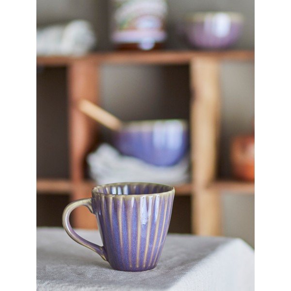 Tume lilla kivikeraamiline kruus 220 ml Latina - Bloomingville-image-1