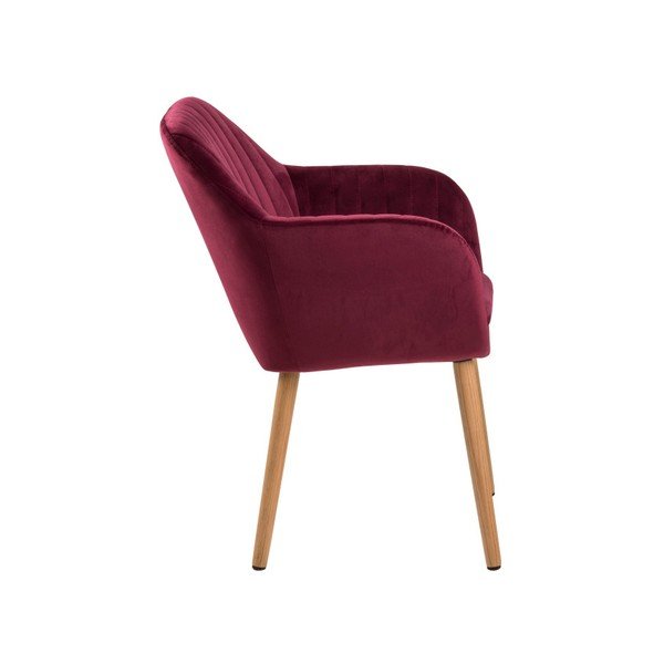 Vínově červená jídelní židle Actona Emilia Vic-image-2