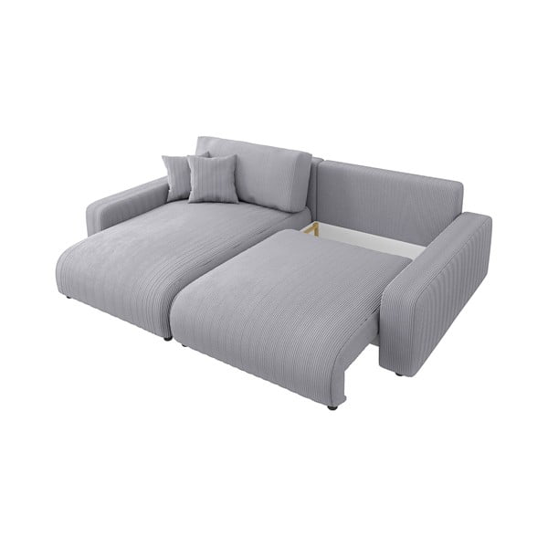 Helehall velvetist nurgadiivanvoodi (muutuv nurk) Sara - Ropez-image-3