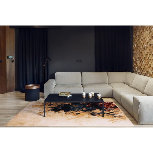 Villane vaip 133x180 cm Burst dark beige - Agnella-image-1