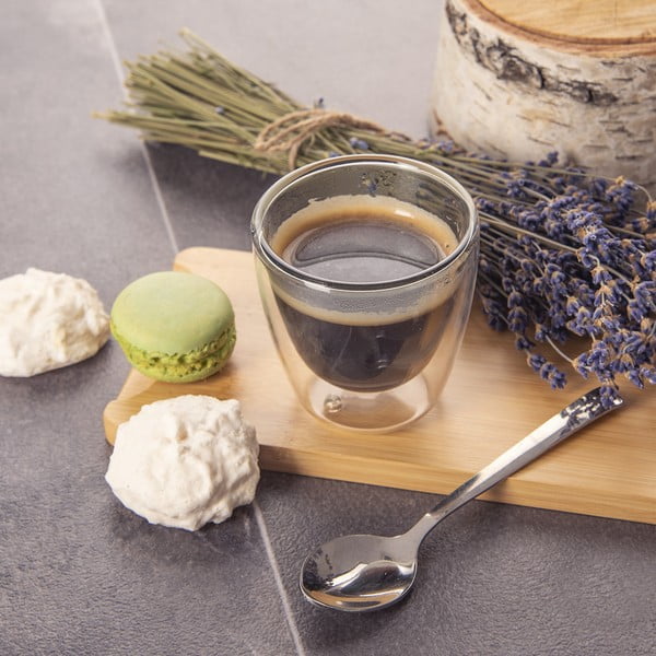 Klaasist espressotassid 2tk komplektis 110 ml - Orion-image-1