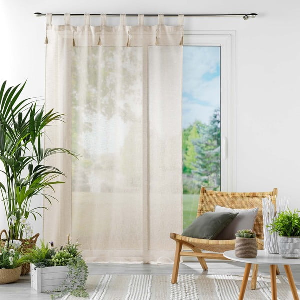 Beež kardin 140x240 cm Dalila - douceur d'intérieur-image-2