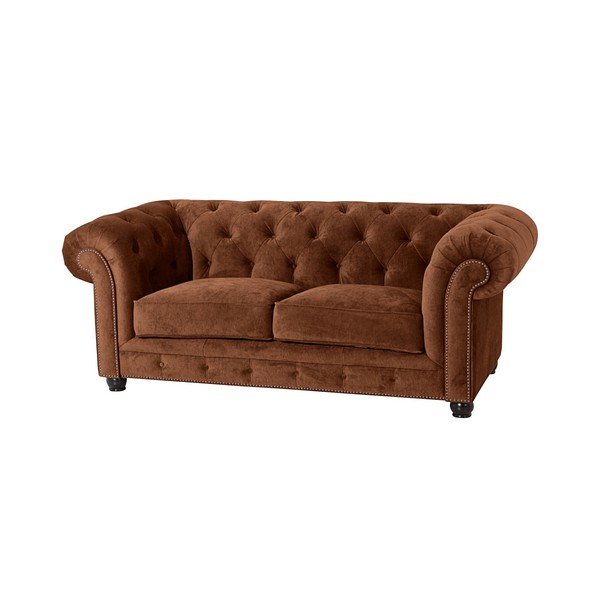 Hnědá pohovka Max Winzer Orleans Velvet, 196 cm-image-1