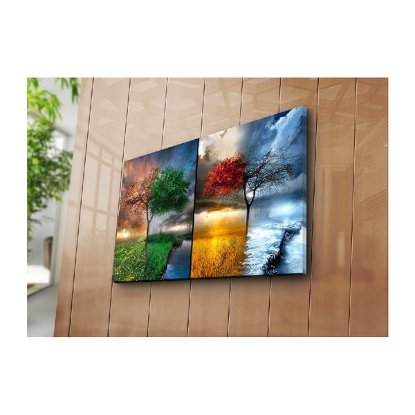 Maal lõuendil Aastaajad, 70 x 45 cm - Wallity-image-2