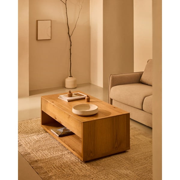 Tammespoonist diivanilaud 60x120 cm Alguema - Kave Home-image-1