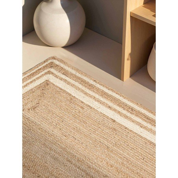 Kreemikas/naturaalne käsitsi kootud džuudist vaip 120x170 cm Jutta - Hanse Home-image-2