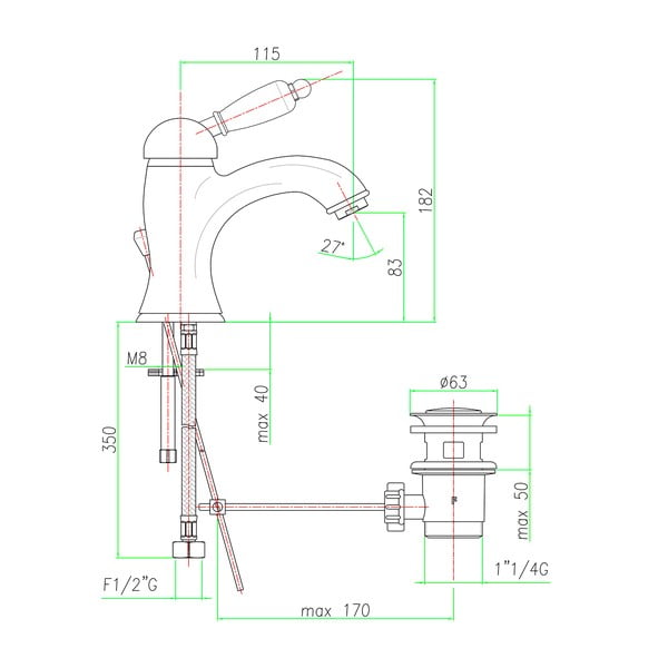 Hõbe segisti Kirké White - Sapho-image-2