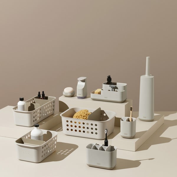 Beež plastikust hambaharjatops EasyStore - Joseph Joseph-image-3