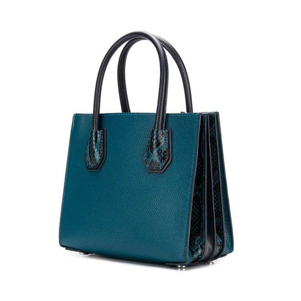 Modrozelená kožená kabelka Michael Kors Messenger-image-1