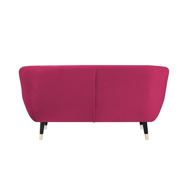 Růžová pohovka s černými nohami Mazzini Sofas Amelie, 158 cm-image-4