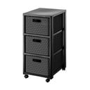 Antratsiitne plastikust vannitoa riiul 32,5x71 cm Country - Rotho