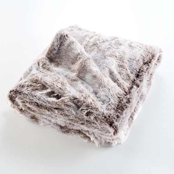 Pruun kunstkarusnahast tekk 180x220 cm Antartic - douceur d'intérieur