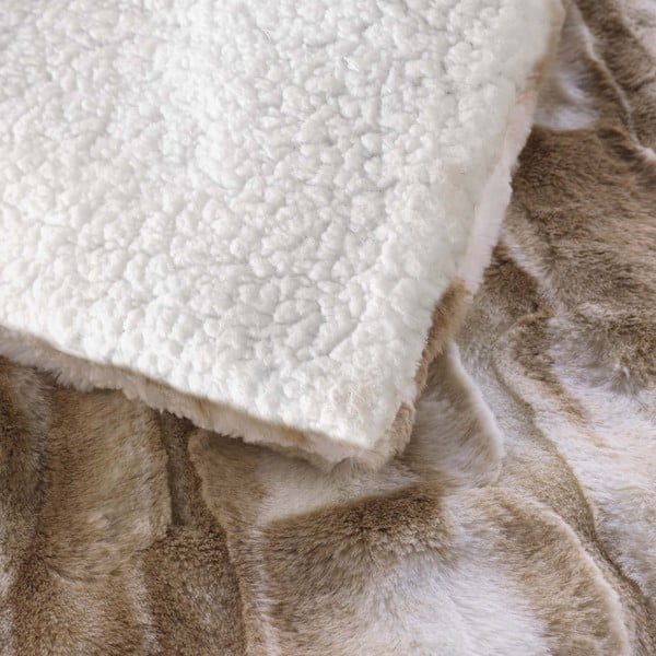 Beež kunstkarusnahast tekk 180x220 cm Cheyenne - douceur d'intérieur-image-3