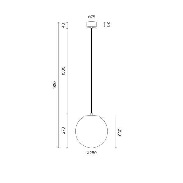 Valge rippvalgusti TSUKI M, ⌀ 25 cm, kuldse pistikupesaga. Tsuki - Sotto Luce-image-3