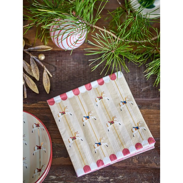 Pabersalvrätikud, 20 tk komplektis 33x33 cm Merry-go-round - Bloomingville-image-1