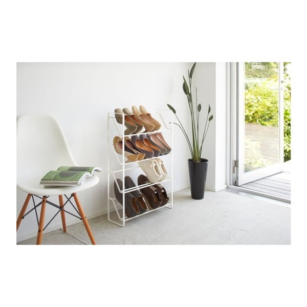 Valge metallist kingahoidja Frame - YAMAZAKI-image-1